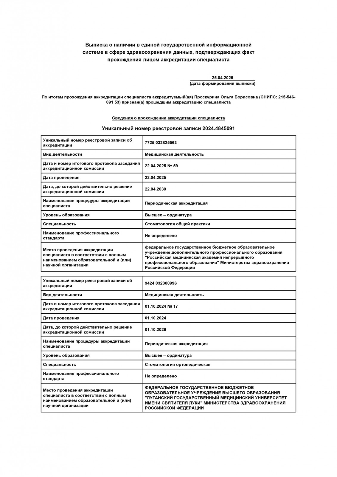 Аккредитация